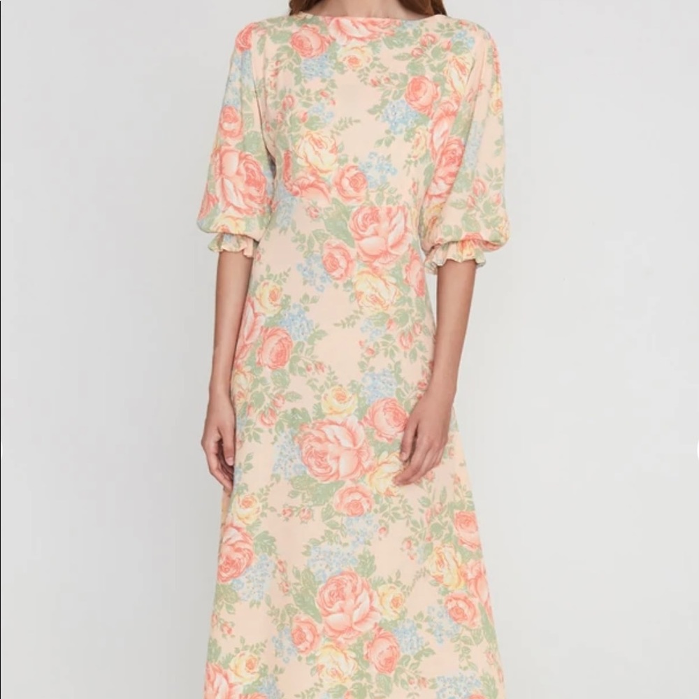 Faithful the Brand Clement Midi Dress Nadya NWOT